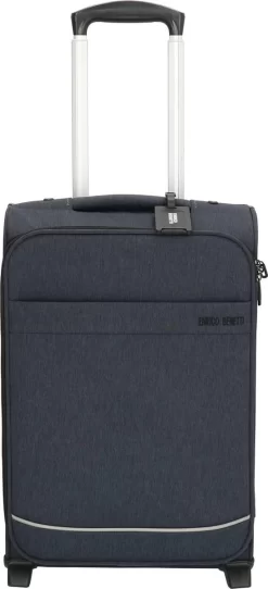 Reisopslagwinkel 40 Enrico Benetti Dallas 39042 Handbagage Koffer Softcase - Grijs
