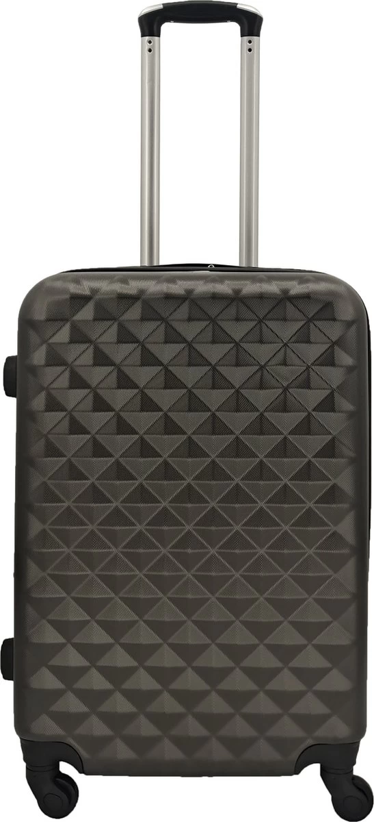 SB Travelbags 'Expandable' Bagage Koffer 65cm- Donker Grijs 1 SB Travelbags 'Expandable' Bagage Koffer 65cm- Donker Grijs
