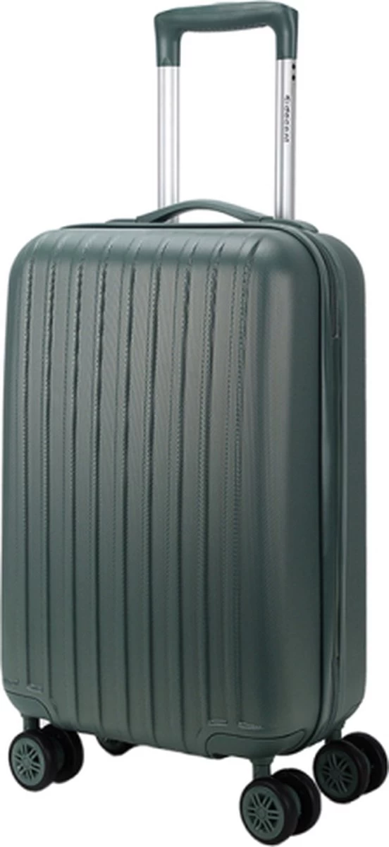 Decent Handbagage Koffer / Trolley / Reiskoffer - 55 Cm - 38 Liter - ABS - Tranporto - Groen 7 Decent Handbagage Koffer / Trolley / Reiskoffer - 55 Cm - 38 Liter - ABS - Tranporto - Groen - Afbeelding 7