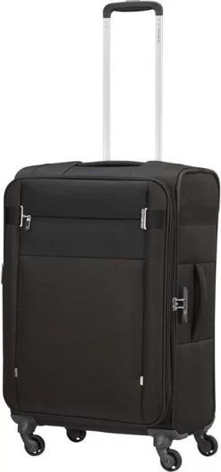 Samsonite Reiskoffer - Citybeat Spinner 66/24 Uitbreidbaar (Medium) Black -Reisopslagwinkel 561x1200 2