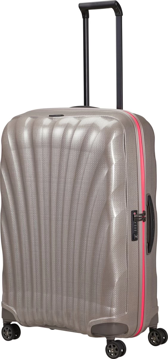 Samsonite Reiskoffer - C-Lite Spinner Uitbreidbaar (4 Wielen) 75 Cm - Pearl/Fuchsia - 2.8 Kg 8 Samsonite Reiskoffer - C-Lite Spinner Uitbreidbaar (4 Wielen) 75 Cm - Pearl/Fuchsia - 2.8 Kg - Afbeelding 8