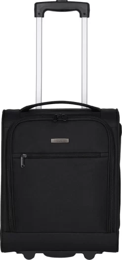 Travelite Handbagage Zachte Koffer / Trolley / Reiskoffer - Cabin - 43 Cm - Zwart