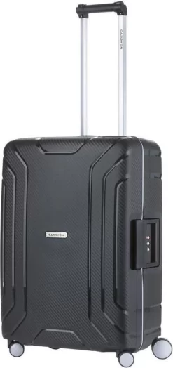CarryOn Steward TSA Reiskoffer - 65cm Trolley Met Kliksloten - Dubbele Wielen - Zwart