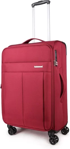 Decent D-Upright Medium Koffer - 66 Cm Expandable - TSA Slot - Bordeaux Rood -Reisopslagwinkel 568x1200 1