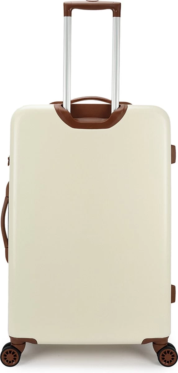 Decent Retro Koffer Groot 76 Cm White 2 Decent Retro Koffer Groot 76 Cm White - Afbeelding 2