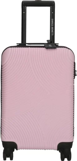 Enrico Benetti Louisville 39040 Handbagage Koffer Hardcase ABS - Roze