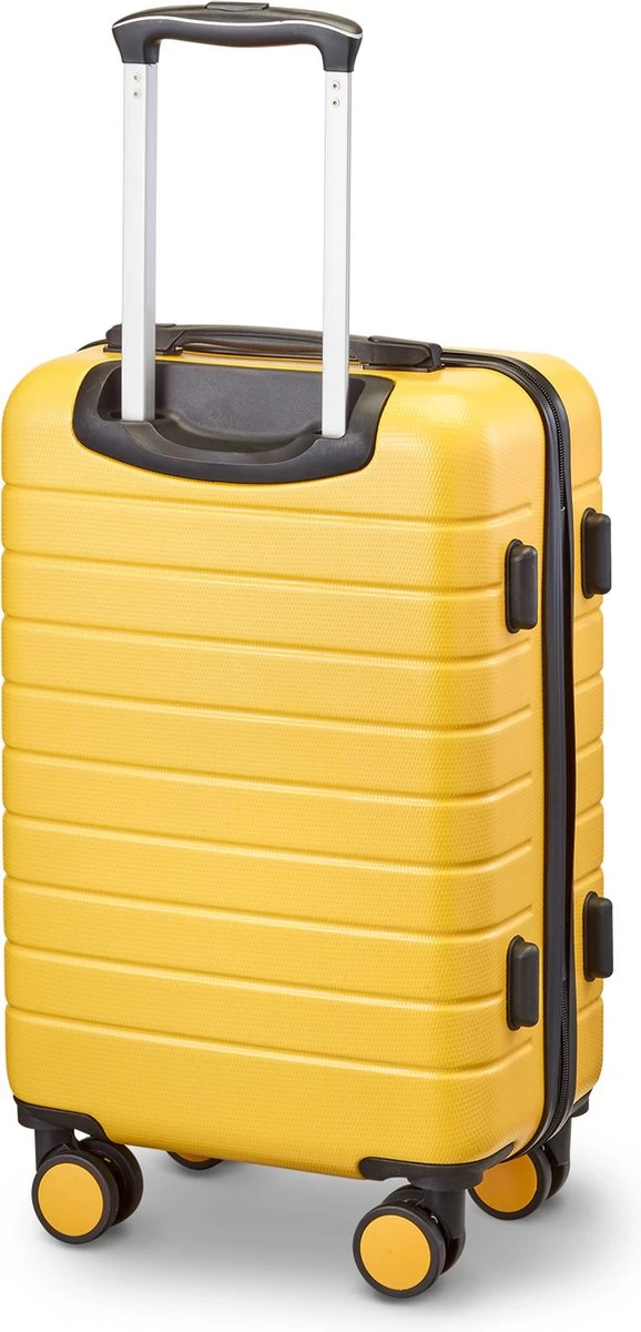 Swiss Alpine 2.0 - Handbagage Koffer - 55x35x20 Cm - 4 Wielen - Geel 2 Swiss Alpine 2.0 - Handbagage Koffer - 55x35x20 Cm - 4 Wielen - Geel - Afbeelding 2