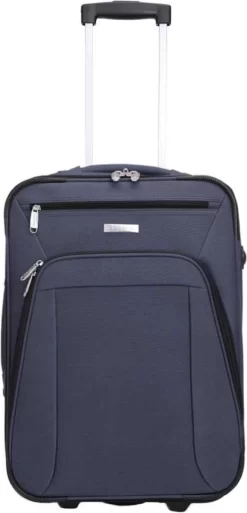 Decent Basic-Line Medium Trolley 63 Cm - Donkerblauw