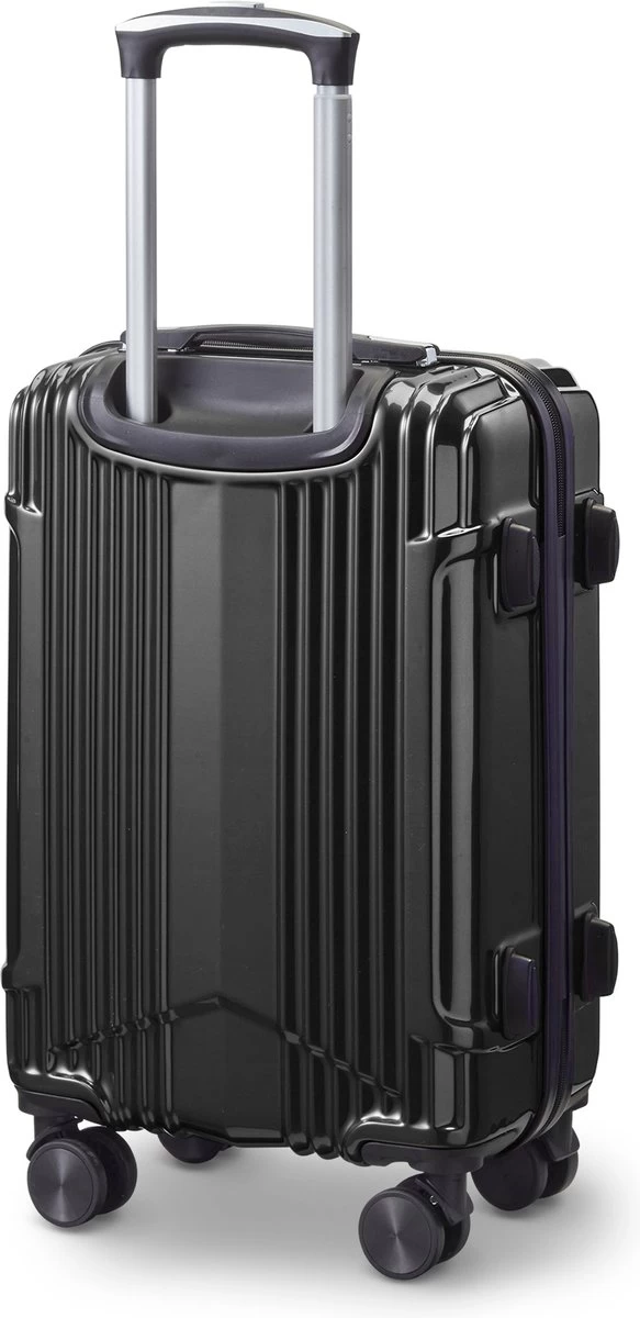 Tesla PC - Handbagage Koffer - 55x35x20 Cm - 4 Wielen - Zwart 2 Tesla PC - Handbagage Koffer - 55x35x20 Cm - 4 Wielen - Zwart - Afbeelding 2