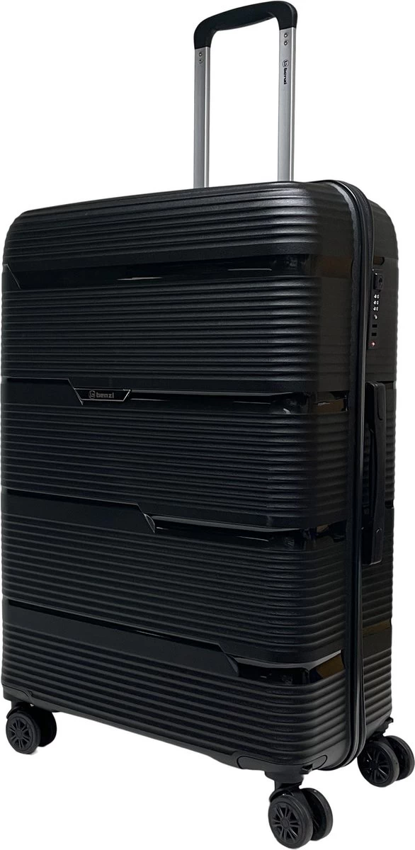 Benzi Izeda Grote Koffer - 75 Cm - 95 Liter - Zwart 1 Benzi Izeda Grote Koffer - 75 Cm - 95 Liter - Zwart