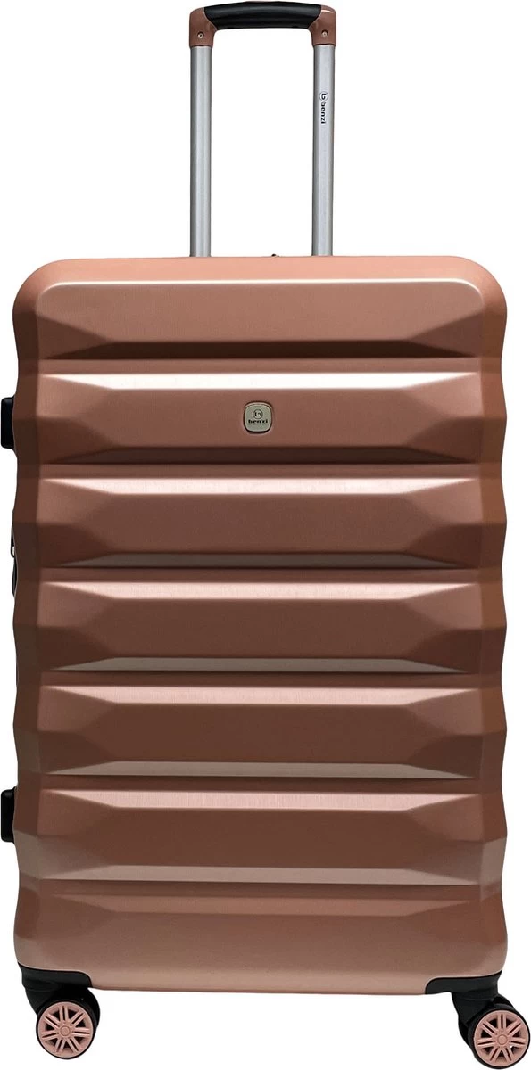 Benzi Xisto Grote Koffer - 75 Cm - 106 Liter - Expandable - Roze 4 Benzi Xisto Grote Koffer - 75 Cm - 106 Liter - Expandable - Roze - Afbeelding 4