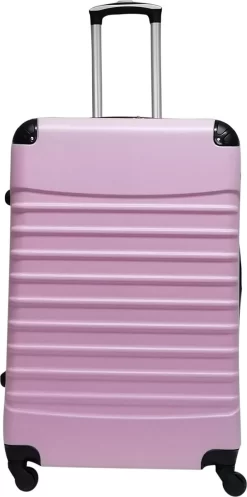 Castillo Quadrant 2 Delige ABS Kofferset (XL+S) - Soft Pink -Reisopslagwinkel 596x1200 5