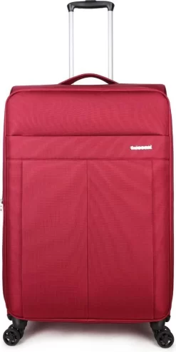 Decent D-Upright Large Koffer - 76 Cm Expandable - TSA Slot - Bordeaux Rood