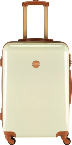 Princess Traveller Trendy Dots - Reiskoffer - Crème - M - 66cm