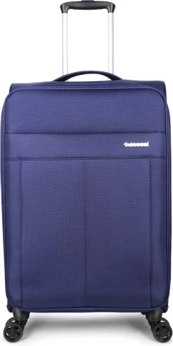 Decent D-Upright Medium Koffer - 66 Cm Expandable - TSA Slot - Donkerblauw