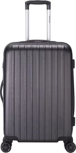 Decent Tranporto-One Medium Koffer - 66 Cm - TSA Slot - Anthracite