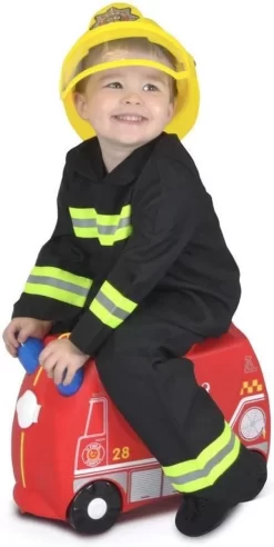 Trunki Ride-On Handbagage Koffer 46 Cm - Frank De Brandweerwagen -Reisopslagwinkel 603x1200