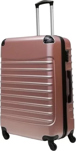 Castillo Quadrant 2 Delige ABS Kofferset (XL + S) - Rosé Gold -Reisopslagwinkel 604x1200 6