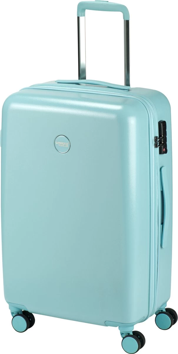 Princess Traveller Harlem - Reiskoffer - Blauw - M - 66cm 2 Princess Traveller Harlem - Reiskoffer - Blauw - M - 66cm - Afbeelding 2