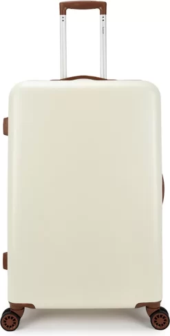 Decent Retro Koffer Groot 76 Cm White