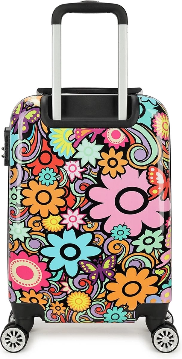 Decent Forenza Handbagage Koffer - 55 Cm - Flowers 3 Decent Forenza Handbagage Koffer - 55 Cm - Flowers - Afbeelding 3