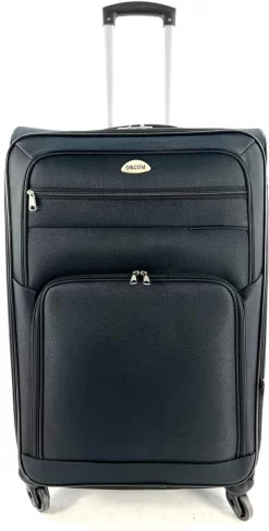 AATravel S Reiskoffer - Trolley - Handbagage - Met Expander - Voorvakken - 56 Cm - 40 Liter - Zwart