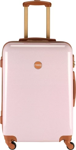 Princess Traveller Trendy Dots - Reiskoffer - Roze - M - 66cm