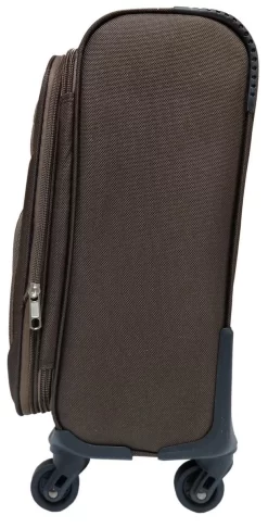 Stoffen Handbagage Koffer 51cm 4 Wielen Trolley - Bruin -Reisopslagwinkel 610x1200 2