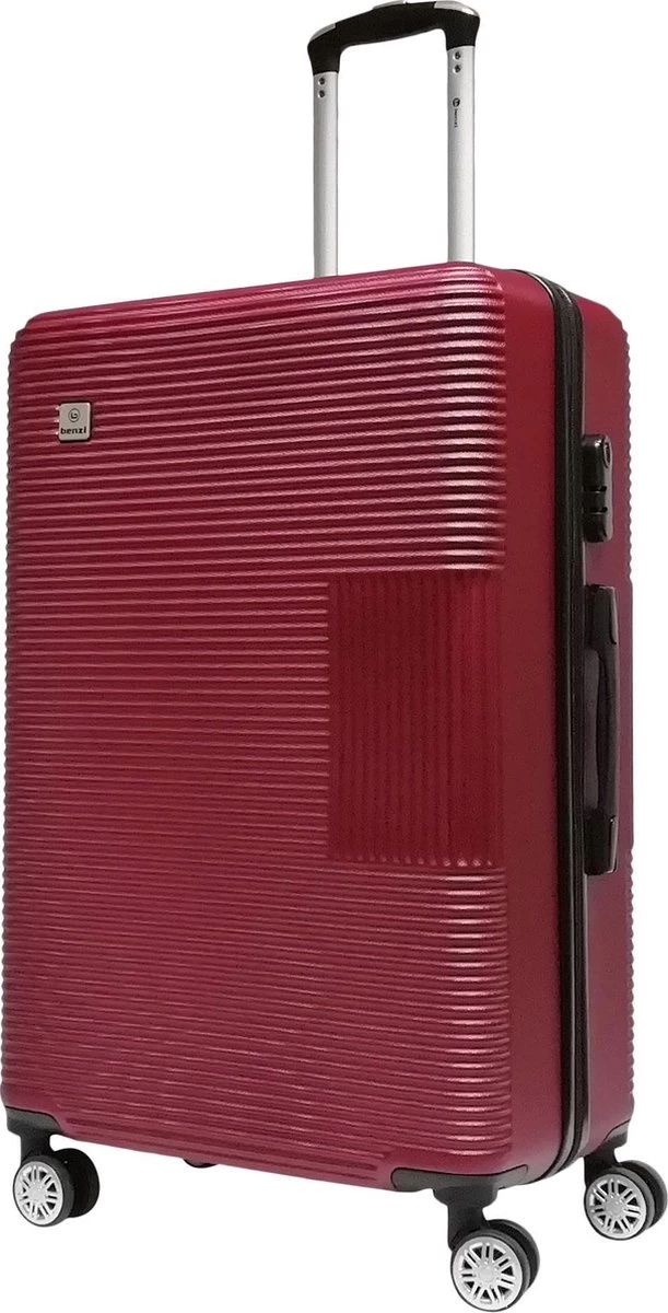 Benzi Obejo Large Koffer - 75 Cm - Bordeaux Rood 1 Benzi Obejo Large Koffer - 75 Cm - Bordeaux Rood