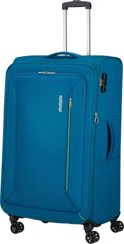 American Tourister Reiskoffer - Hyperspeed Spinner 80/30 Tsa Uitbreidbaar Deep Teal -Reisopslagwinkel 613x1200 2