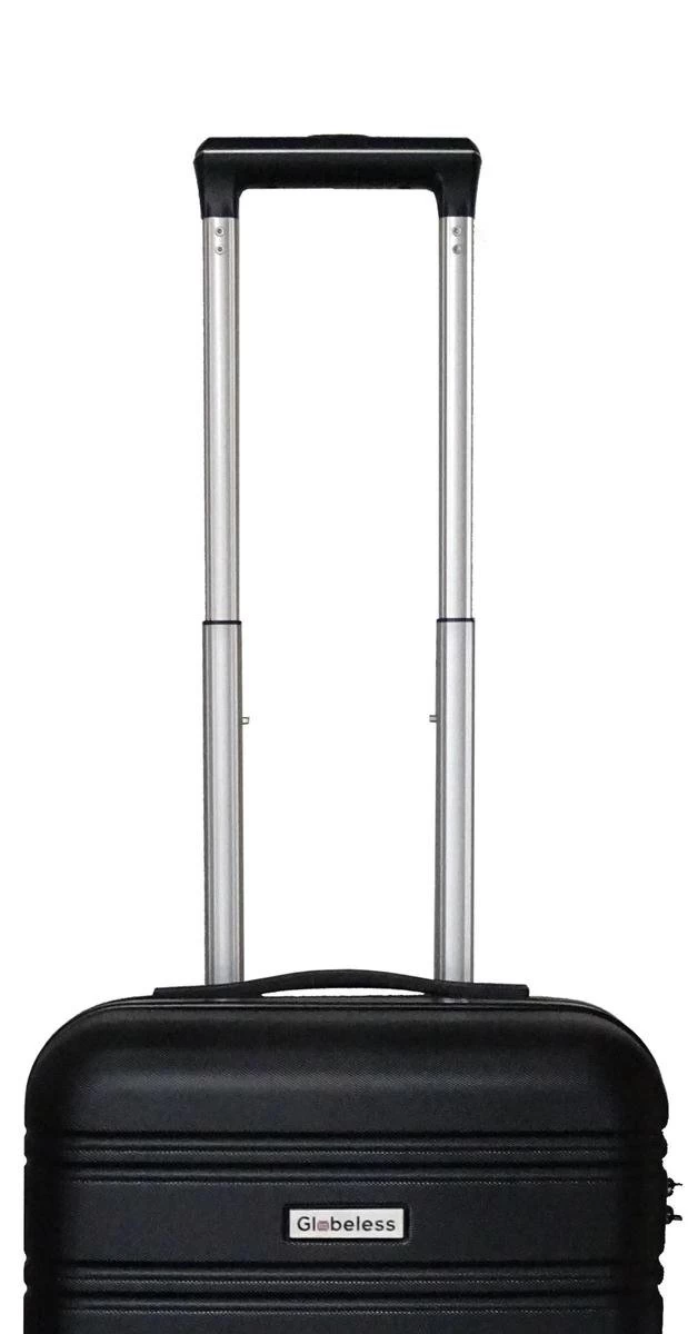 Globeless Handbagage Koffer - TSA Slot - 55x35x20cm - IATA Standaard Trolley - Zwart 4 Globeless Handbagage Koffer - TSA Slot - 55x35x20cm - IATA Standaard Trolley - Zwart - Afbeelding 4