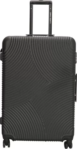 Enrico Benetti Koffer / Trolley / Reiskoffer - 75 X 46 X 25 Cm - 93 Liter - ABS - Maat L - Louisville - Zwart