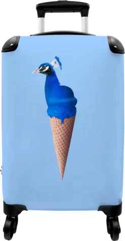 NoBoringSuitcases.com® Koffer - Reiskoffer Met Wielen - Pauw - IJshoorntjes - Blauw - IJs - Vogel - Handbagage Trolley - Past Binnen 55x40x20 Cm En 55x35x25 Cm - Fotokoffer 19 NoBoringSuitcases.com® Koffer - Reiskoffer Met Wielen - Pauw - IJshoorntjes - Blauw - IJs - Vogel - Handbagage Trolley - Past Binnen 55x40x20 Cm En 55x35x25 Cm - Fotokoffer -Reisopslagwinkel 621x1200 1