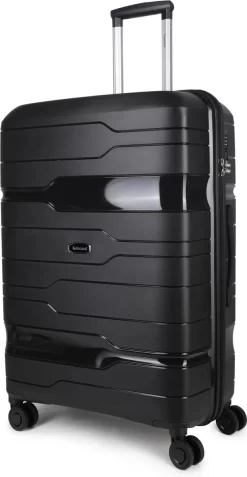 Decent ONE-CITY Large Koffer - 76 Cm - TSA Slot - Zwart