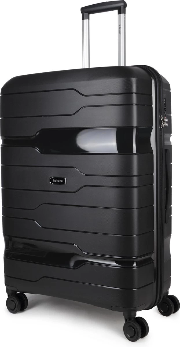 Decent ONE-CITY Large Koffer - 76 Cm - TSA Slot - Zwart 1 Decent ONE-CITY Large Koffer - 76 Cm - TSA Slot - Zwart