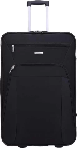 Decent Basic-Line Large Trolley 73 Cm - Zwart