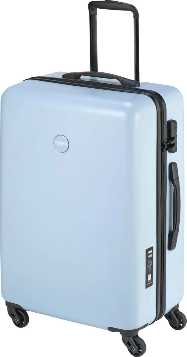 Princess Traveller PT01 - Reiskoffer - Poolhouse Blue - M - 67cm 2 Princess Traveller PT01 - Reiskoffer - Poolhouse Blue - M - 67cm - Afbeelding 2