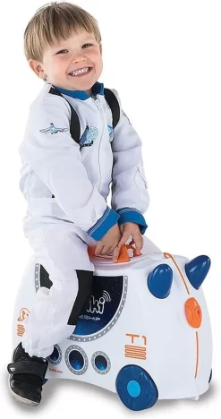 Trunki Ride-on Reiskoffer Incl. Stickers - Skye Ruimteschip -Reisopslagwinkel 634x1200 1