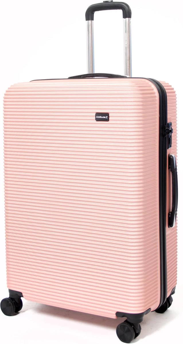 AttitudeZ Air-Z Reiskoffer Large Roze 76cm - TSA-slot 1 AttitudeZ Air-Z Reiskoffer Large Roze 76cm - TSA-slot