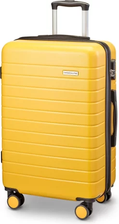 Swiss Alpine 2.0 - Reiskoffer - 67 Cm - 4 Wielen - Geel