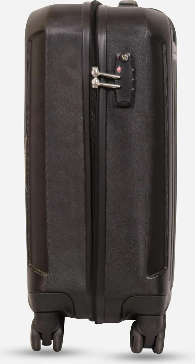 ©TROLLEYZ - Bali No.22 - Trolley - 55cm Met TSA Slot - Dubbele Wielen - 360° Spinners - 100% ABS - Handbagage Koffer In Night Black 8 ©TROLLEYZ - Bali No.22 - Trolley - 55cm Met TSA Slot - Dubbele Wielen - 360° Spinners - 100% ABS - Handbagage Koffer In Night Black - Afbeelding 8