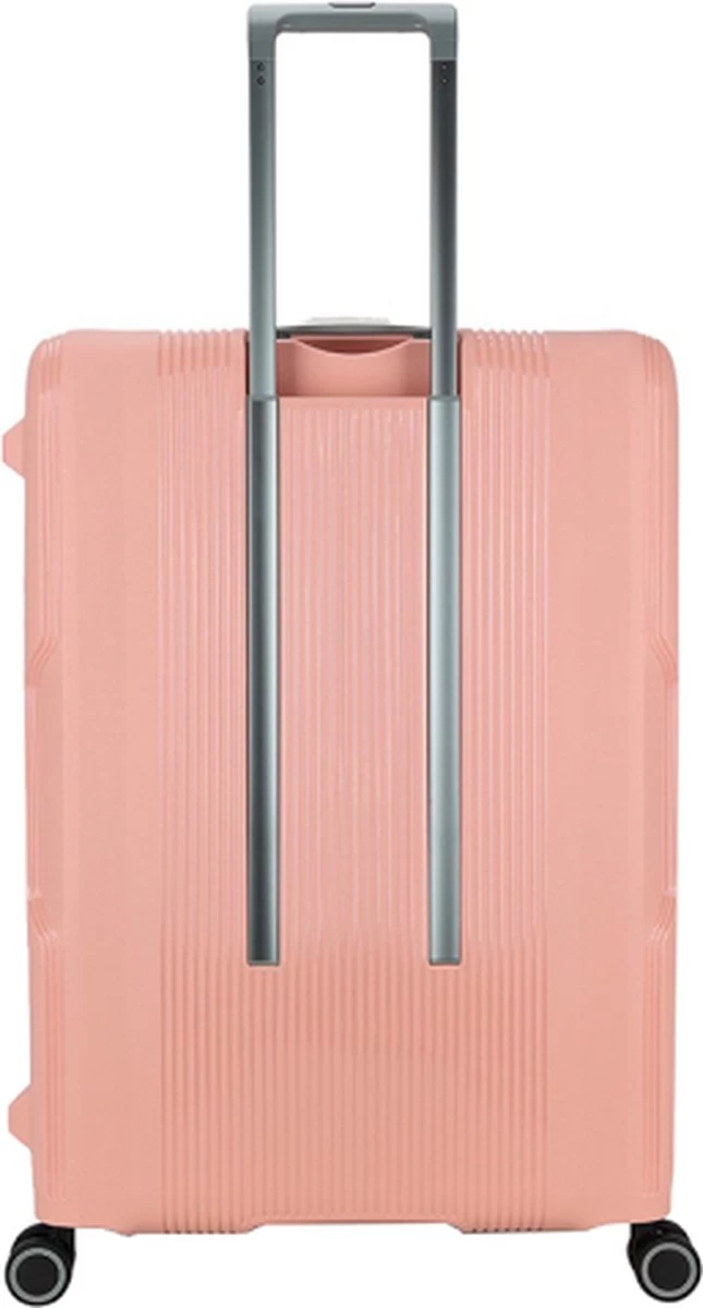 Decent Handbagage Koffer / Trolley / Reiskoffer - 55 Cm - 38 Liter - Polypropyleen - On-Tour - Roze 15 Decent Handbagage Koffer / Trolley / Reiskoffer - 55 Cm - 38 Liter - Polypropyleen - On-Tour - Roze - Afbeelding 15