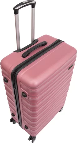 Tobeyz - Kofferset - 3-delig Roze Handbagage - Verrijdbaar Op 4 Wielen - Stevig ABS - Lichtgewicht, Trolley -Reisopslagwinkel 648x1200 8