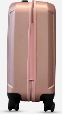 ©TROLLEYZ - Bali No.22 - Trolley 55cm Met TSA Slot - Dubbele Wielen - 360° Spinners - 100% ABS - Handbagage Koffer In Cosmopolitan Pink -Reisopslagwinkel 653x1200