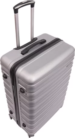 Tobeyz - Kofferset - 3-delig Grijs Handbagage - Verrijdbaar Op 4 Wielen - Stevig ABS - Lichtgewicht, Hardshell -Reisopslagwinkel 655x1200 5