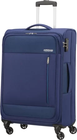 American Tourister Reiskoffer - Heat Wave Spinner 68/25 Tsa (Medium) Combat Navy