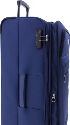 Gladiator Siroco L Grote Koffer 78 Cm - 115 Liter - Expandable - TSA Slot - Blauw -Reisopslagwinkel 677x1200 4