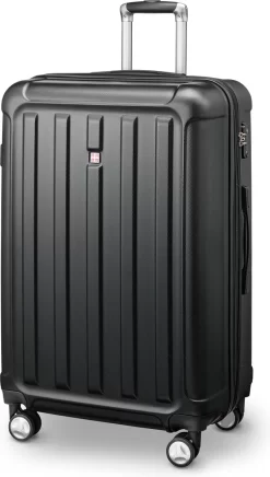 Swiss Alps - Reiskoffer - 78 Cm - 4 Wielen - Zwart