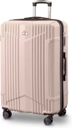 Tesla PC - Reiskoffer - 75 Cm - 4 Wielen - Roze