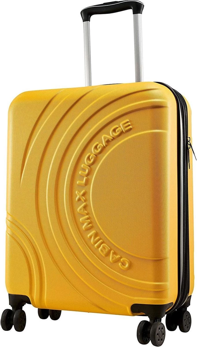 CabinMax Velocity Handbagage Koffer - Uitbreidbaar Trolley 44L - Harde Reiskoffer - 55x40x20/25 Cm - Lichtgewicht - Groot Capaciteit - Geel 1 CabinMax Velocity Handbagage Koffer - Uitbreidbaar Trolley 44L - Harde Reiskoffer - 55x40x20/25 Cm - Lichtgewicht - Groot Capaciteit - Geel